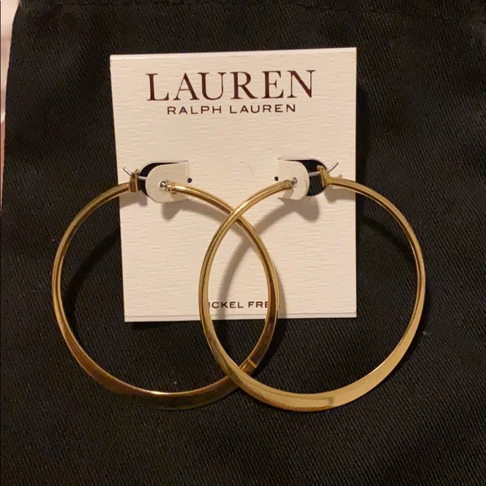 New Gold Hoops -  Ralph Lauren